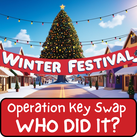 Holiday Escape Room For Kids Escape Room Game Escape Room Gift Family Game Night Winter Activity Escape Room Mystery Puzzle Lover Gift